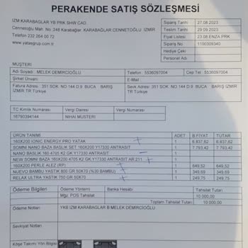 Yataş Bedding Firmasında Uğradığım Uzun Vadeli Mağduriyet