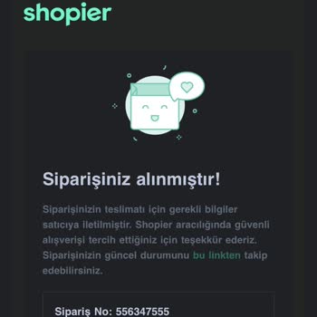 Shopier Sipariş İptal Etmek İstiyorum