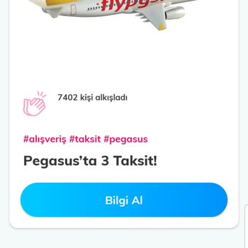 Denizbank Pegasus 3 Taksit Fırsatı Kampanyasına Uymuyor