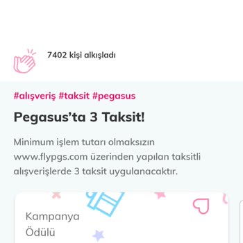 Denizbank Pegasus 3 Taksit Fırsatı Kampanyasına Uymuyor