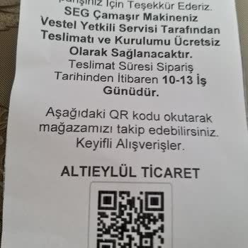 Trendyol SEG Çamaşır Makinesi