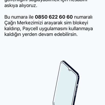 Paycell Sim Kart Bloke Kaldıramama