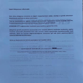 Erzincan Ayakkabı City Mağazasında Yaşanan Garanti Süreci