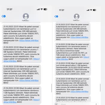 Turkcell Haksız Faturalandırma Ve Aşım