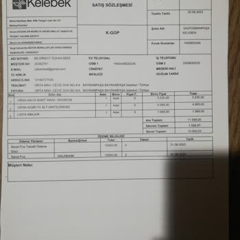 Kelebek Mobilya Gönderilmeyen Lambader Ve Fazladan Tahsilat