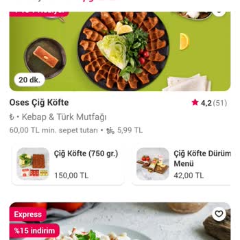 Yemeksepeti Siparişten Önceki Fiyat Farklı