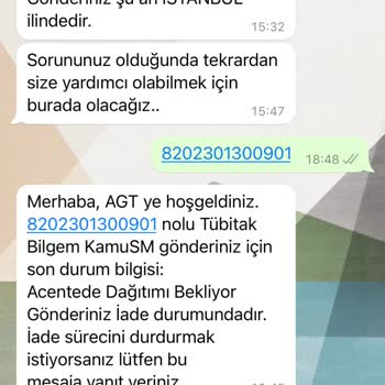 Tübitak AGT Kuryesinin Kafasına Göre İade Yapması