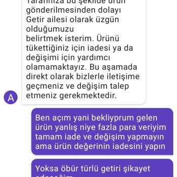 Arbys Yanlış Ürün
