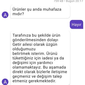 Arbys Yanlış Ürün
