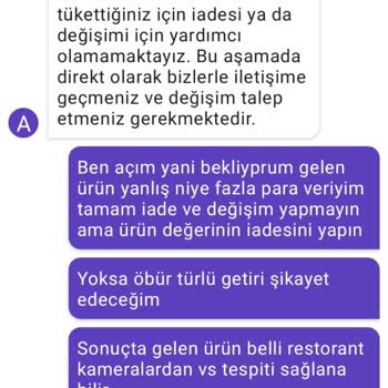 Arbys Yanlış Ürün