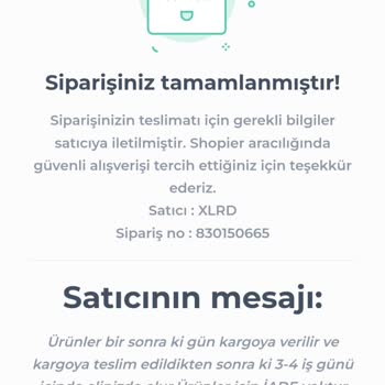 Clothe Xlrd Siparişim Henüz Elime Ulaşmadı