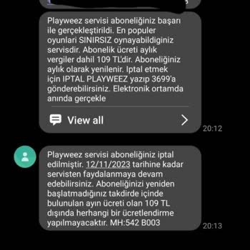 Vodafone Faturamda Haksız Ücret Talebi