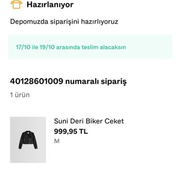 Bershka Ürünüm Teslim Edilmedi.