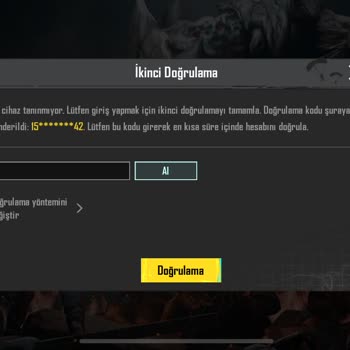 PUBG (Pubgmobile.com) İkinci Doğrulama