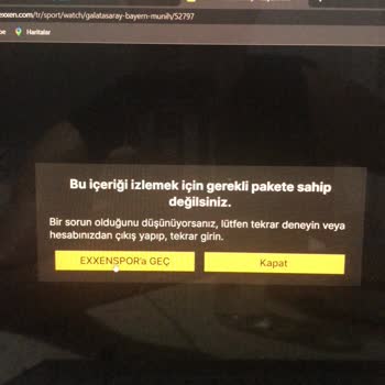 Exxen Üyelik Altyapı Sorunu