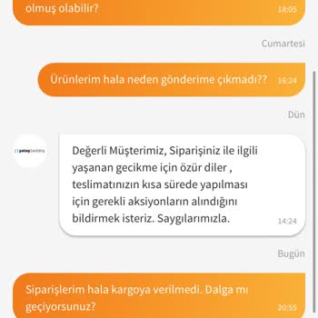 Yataş Siparişim Kargoya Verilmiyor