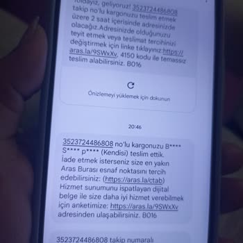 Aras Kargo Kargom Başkasına Teslim Edildi