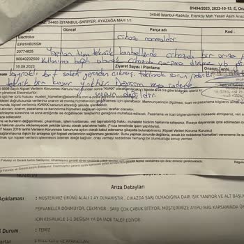 Teknosa Electrolux Elektrikli Süpürge Arıza