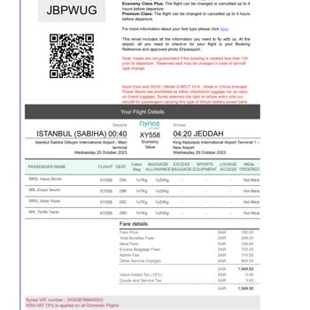 Flynas Uçak Uçuşu İptali