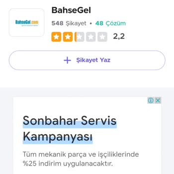 BahseGel Para Çekme Talebi Hatası