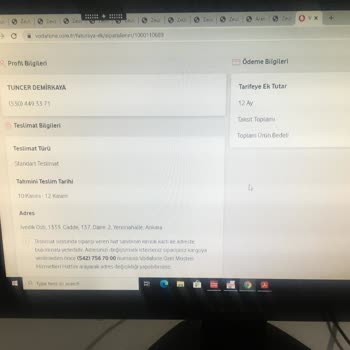 Vodafone Ürüne Ait Faturayı Bulamıyor