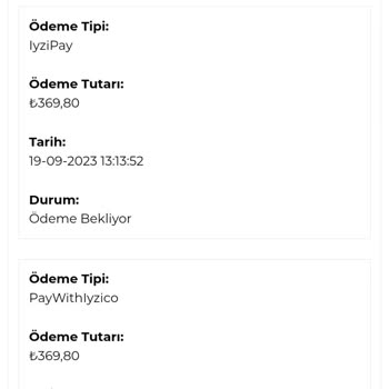 Noblanc Siparişimi Göndermedi!