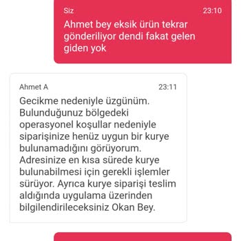 Yemek Sepeti'nden Gelen Eksik Sipariş