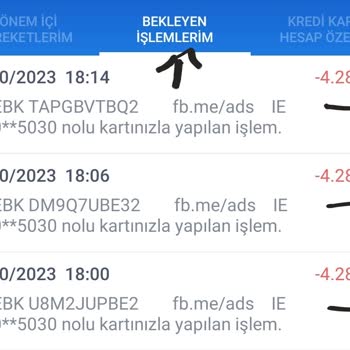 Facebook Tarafından İş Bankası Kredi Kartımdan Çekilen Para
