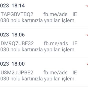 Facebook Tarafından İş Bankası Kredi Kartımdan Çekilen Para