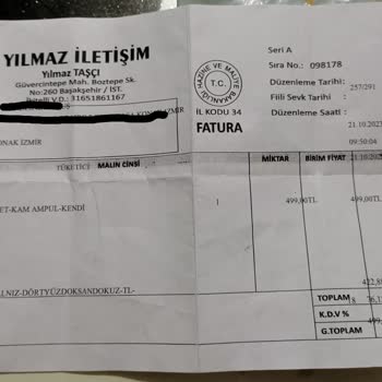 Yılmaz İletişim (yilmaz_iletisim1) İletişim Şirketi Ürün Şikayeti