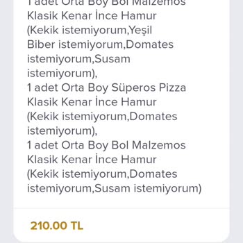 Domino's Pizza İptal Olan Sipariş Ve Dikkatsizlik