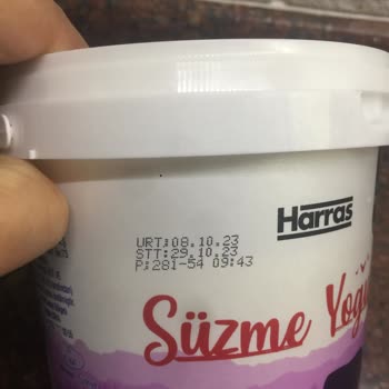 Harras Fileden Bozuk Süzme Yoğurt