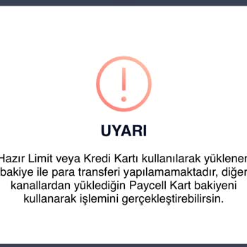 Paycell Para Aktarma Sorunu
