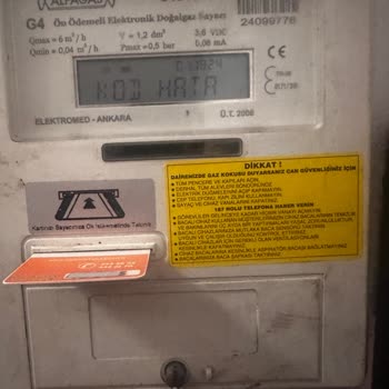 Başkent Doğalgaz Kod Hata Uyarısı