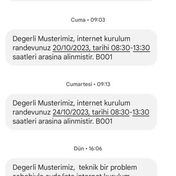 Türk Telekom Randevuya Gelmedi Sonra İptal Etti