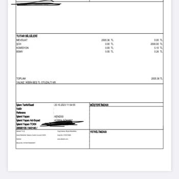 Akbank 0952 Haz. Ve. Ser. Piy. Opr. Böl E Giden Yanlış Paralar