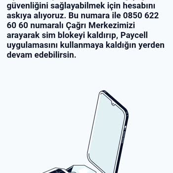 Paycell Sim Bloke Kaldırma