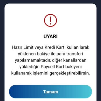 Paycell IBAN Para Transferini Kapatmış