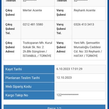 Sürat Kargo Kargo Teslimatım Yapılmadı