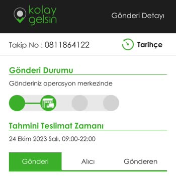 Kolay Gelsin Kargo Şirketi Siparişimi 1 Haftadır Getirmiyor