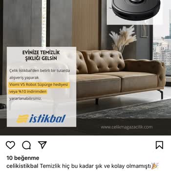 İstikbal Robot Süpürge Hediyesi