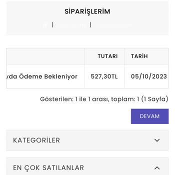 Geldimarket Geldi Market Siparişimi Yollamıyor