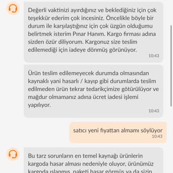 Trendyol Meleni Home MNG Kargo Satın Aldığım Ürünleri Teslim Etmiyor