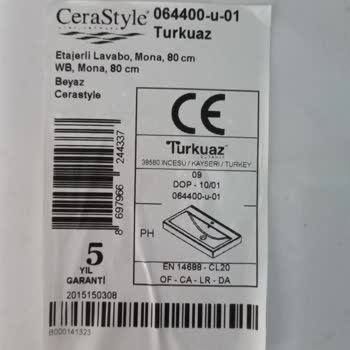 CeraStyle Ayıplı Ürün Değişim Talebi