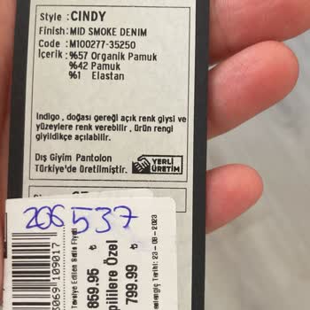 Mavi Yıkama Sonrası Ürün Bozulması