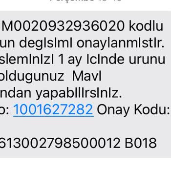 Mavi Değişim Hakkımı Mağaza Karşılamıyor