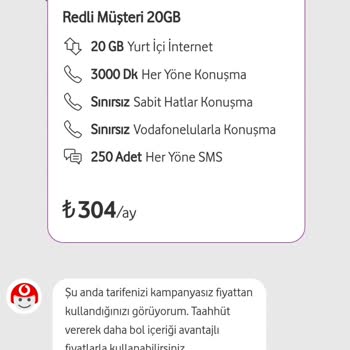 Vodafone Taahhütlü İndirim Paketlerinin Fahiş Fiyatları
