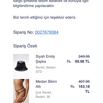 Penti Olmayan Ürünü Sattı