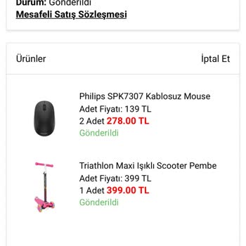 A101 Eksik Ürün Gönderdiler