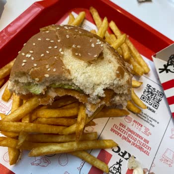 KFC Menüler Hakkında Şikayet